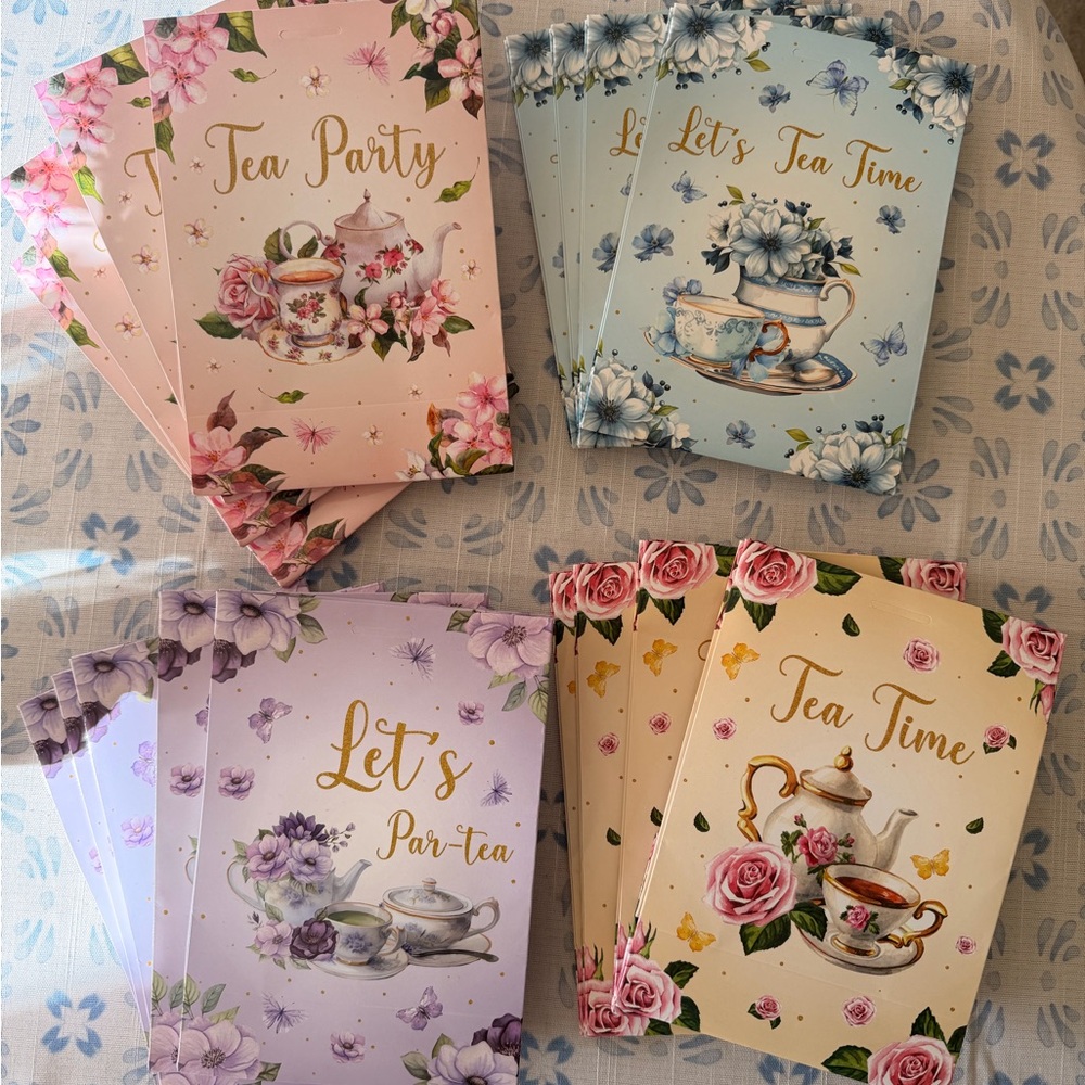 Floral Tea Party Gift Bag Set